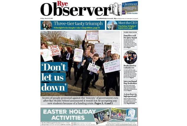 Today's Rye Observer front page SUS-170317-091800001