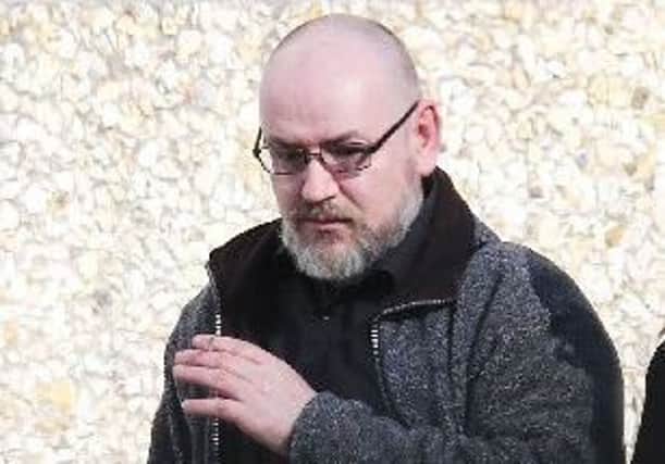 Mark Sands arriving at Hastings Magistrates' Court this week. Photograph by Eddie Mitchell