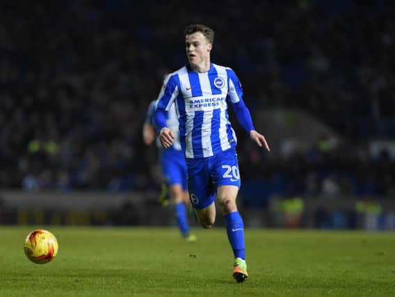 Solly March came off the bench for the final 20 minutes as Leeds United as Albion fell to a 2-0 defeat