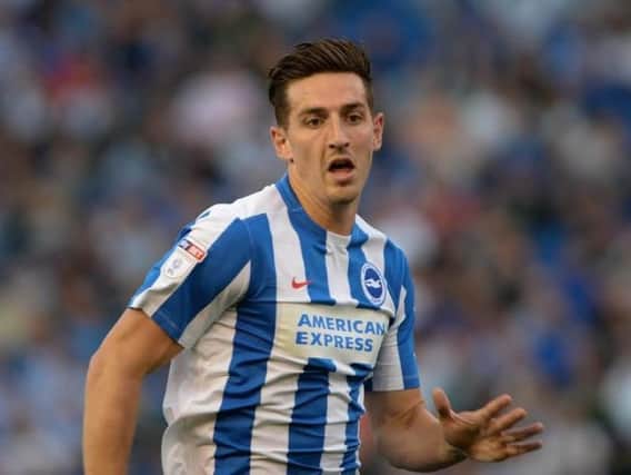 Centre-back Lewis Dunk is one of four Brighton & Hove Albion players named in the Championship team of the season