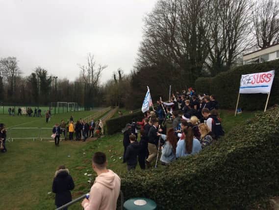 The rugby match between Sussex and Brighton universities ended in violence (Photograph: Daniel Green) SUS-170320-120707001