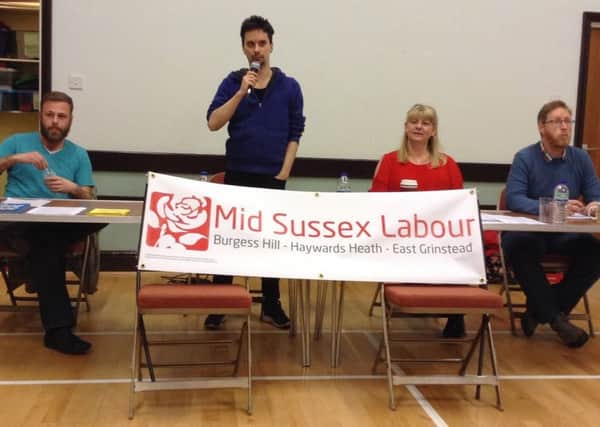 Defend the NHS meeting in Burgess Hill (photo submitted).