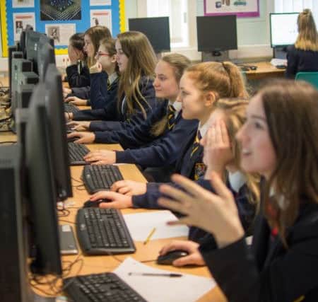 Two teams, eight girls in total, took part in CyberFirst Girls Competition