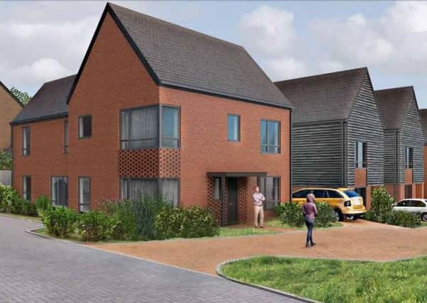 Plans for 58 new homes at the Holbrook Club, with a new access off Jackdaw Lane (photo from HDC's planning portal).