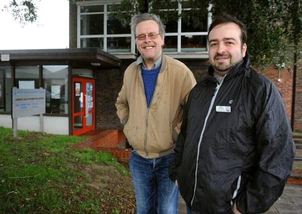 Alan Bradley (left) and councillor Lee Cowen