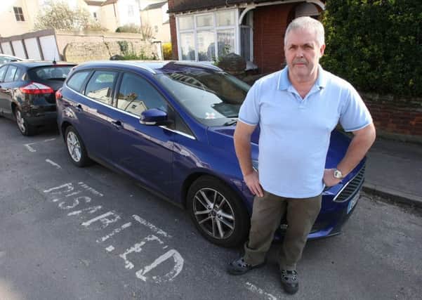 Ken Edwards, 63, was unable to park outside his home for five days because another vehicle was in his space. Picture: Derek Martin