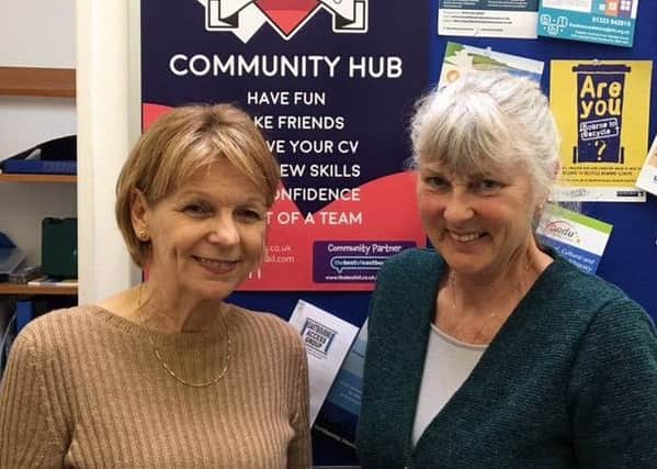 Eastbourne Volunteers ward coordinators  Linda Redfern and Judy Procter. SUS-170322-131857001