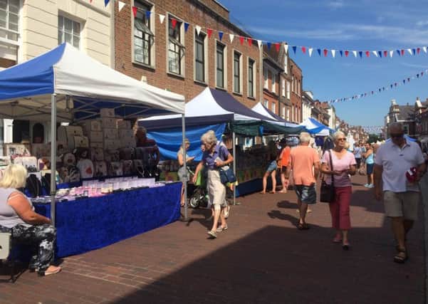 Chichester's Wednesday market launched in August last year, but was off today due to high winds