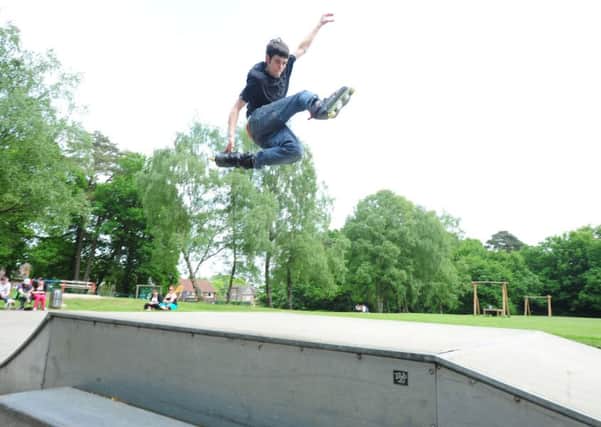 Tyler Coleman in action at the Carron  Lane skate park in Midhurst last year