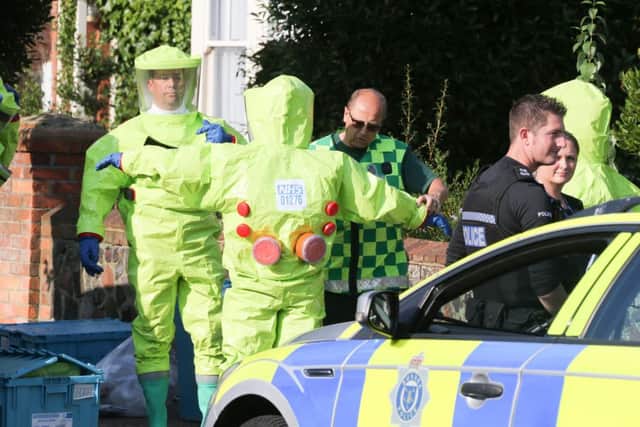 Emergency services were called to a chemical incident at Grove Road in Worthing yesterday, where an 18-year-old man died. Picture: Eddie Mitchell SUS-160830-125809001