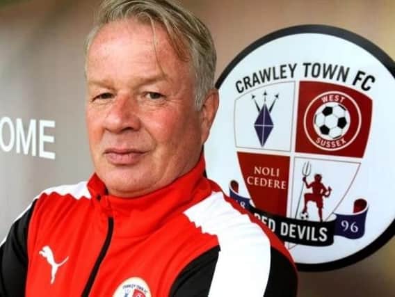 Crawley Town head coach Dermot Drummy