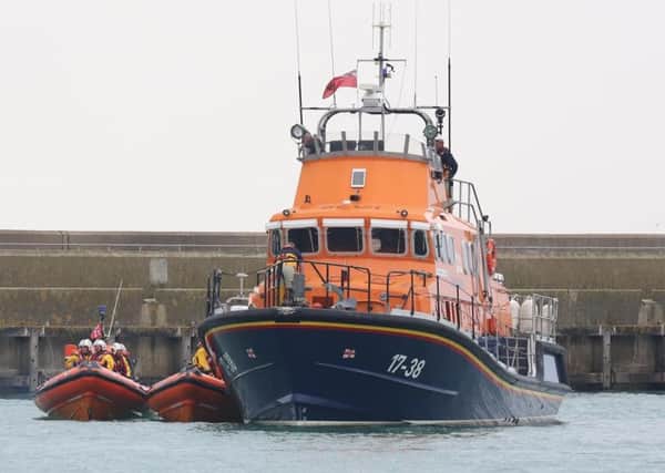The Shoreham all-weather lifeboat when it was launched on a previous occasion. Picture: Eddie Mitchell
