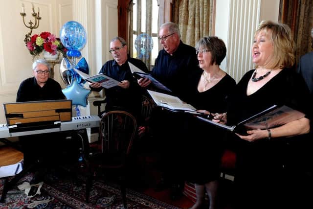 The Lee Graham Quartet sung along to Dame Vera's famous wartime songs. Picture: Steve Robards