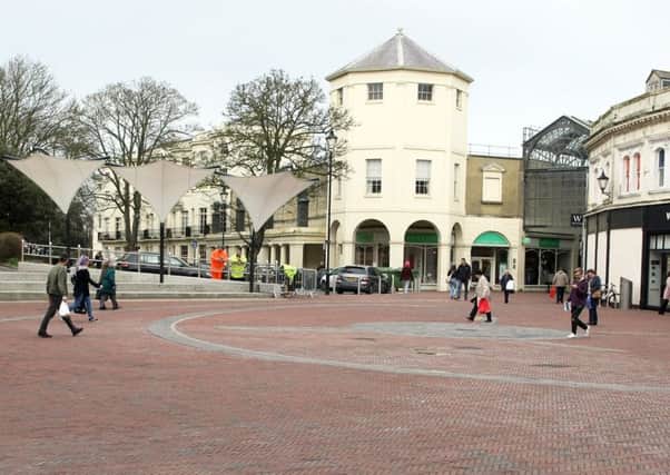 The paving at Holder's Corner in Montague Place, Worthing. Picture: Derek Martin