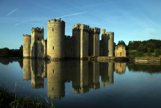 A view across the moat to Bodiam Castle, East Sussex. National Trust Images/John Millar