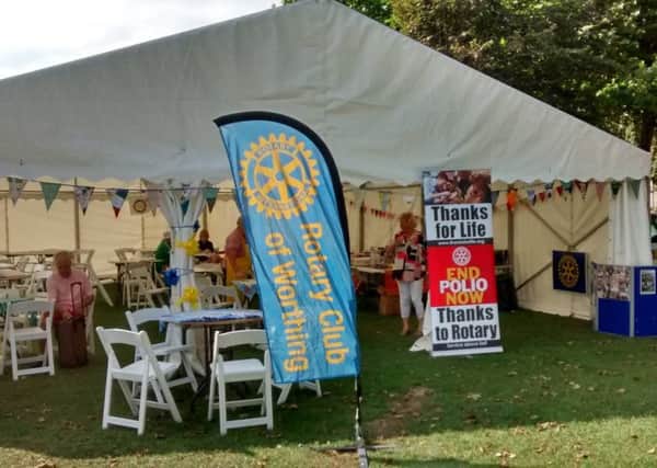 A Rotary tea tent at last years August bank holiday fair