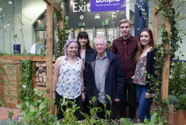 Gabbie Simpson, Shannon Fitzgerald, Millie Nicholson (who produced the design)  James Hagan - and Dr Steve Millam, head of learning for horticulture.
