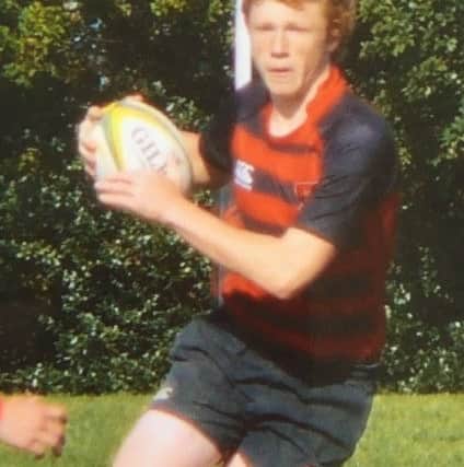 Cameron Forster was a talented rugby player. Here he is playing for Haywards Heath. Picture: Amanda Jayne