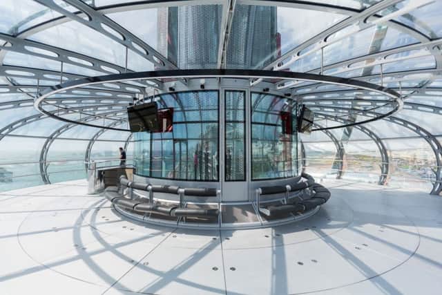 Inside the i360 (Photograph: Kevin Meredith)