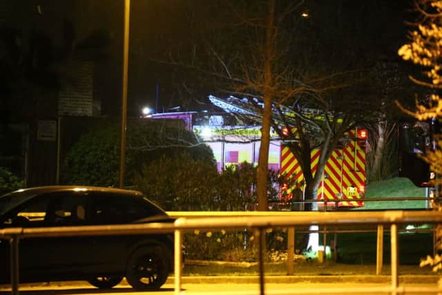 The Weald School in Billingshurst was on fire. Picture: Eddie Mitchell