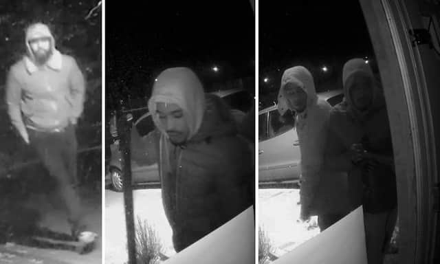 Police released CCTV images of three men who they want to speak to in relation to a robbery in Hove (Photograph: Sussex Police)