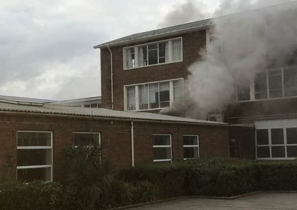 The Weald School in Billingshurst is on fire. Picture: Stephen Khoo SUS-170328-191632001