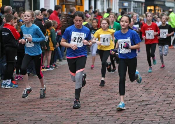 One of the schoolgirls; races on the final night of the 2017 Corporate Challenge / Picture by Derek Martin