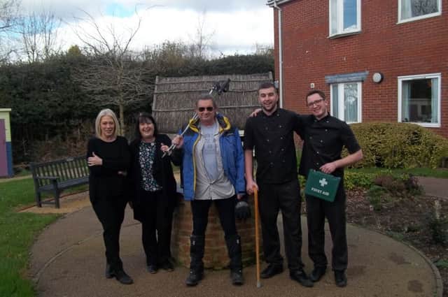 From left: administrator Julie Wishman, home manager Debby Potter, deputy manager Steve Orwell, head chef Sam Armstrong and assistant chef Stuart Potter