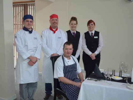 Northbrook College Students and Russell Williams, Head Chef at Bailiffscourt Hotel, Climping.