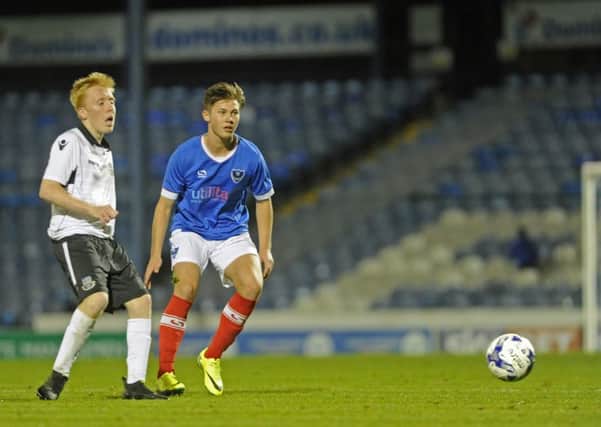 Tommy Scutt in action at Fratton Park or Pompey's youth team / Picture by Ian Hargreaves