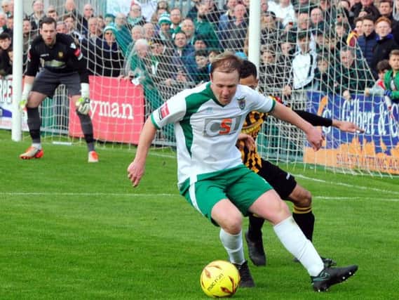 Top scorer James Fraser couldn't save the Rocks from defeat at Enfield / Picture by Kate Shemilt