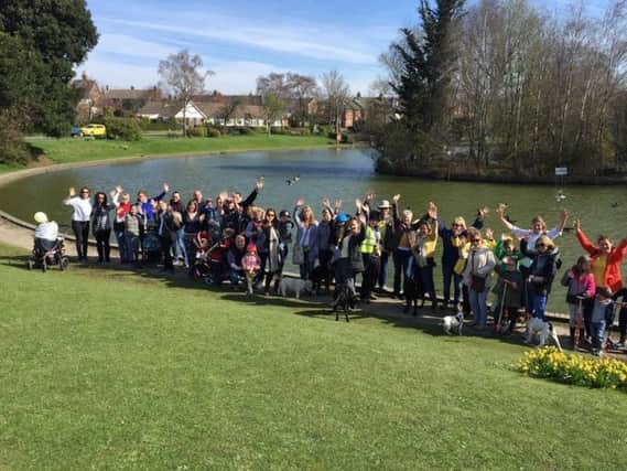 Residents travelled the Cuckoo Trail to raise money for charity SUS-170304-104752001