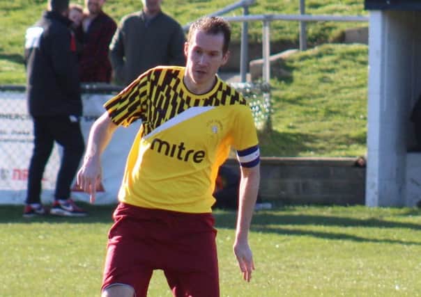 Lewis Hole made it five goals in two games with a hat-trick against Lingfield. Picture courtesy Catherine Gurney