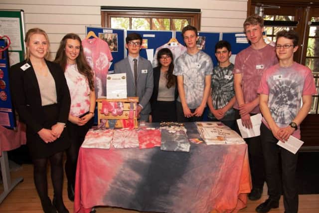 The team from Seaford College in East Lavington sold tie-dye t-shirts and socks