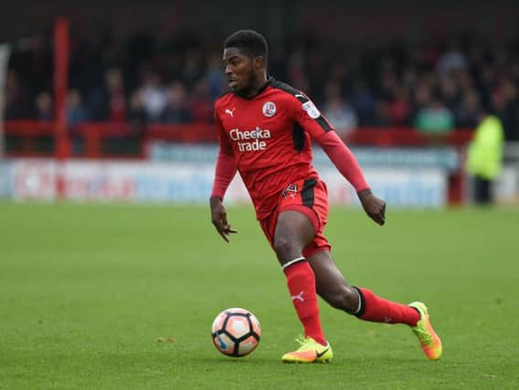 Crawley Town left-back Andre Blackman