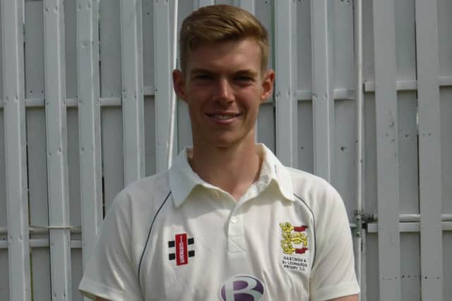 Adam Barton took eight wickets in the match for Cambridge MCCU against Lancashire.