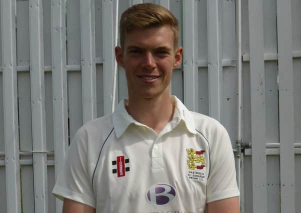 Adam Barton took eight wickets in the match for Cambridge MCCU against Lancashire.