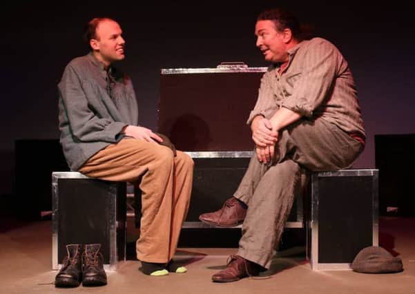 Joe Booton (left) and David Lyon star in Stones In His Pockets. Picture by Kevin Day