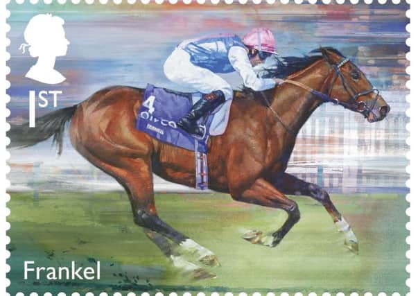 The new stamp depicting Frankel