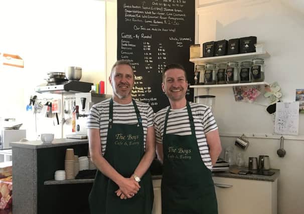 Marcus Williams and Lee Brown, owners of The Boys cafÃ© SUS-170504-133451001