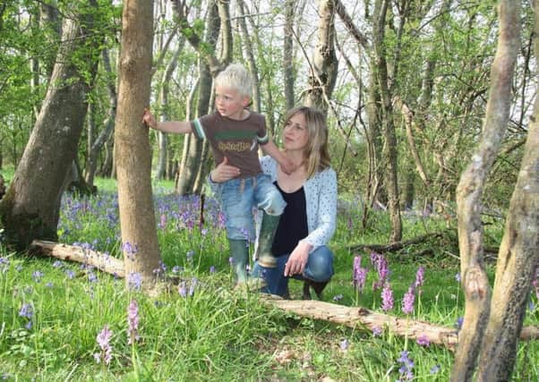 Kia Trainor, director of CPRE Sussex, and her son Oliver