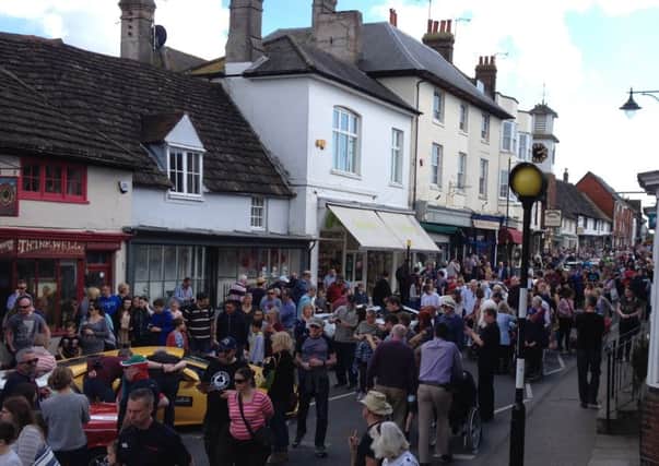 Crowds lined the whole of Steyning High Street