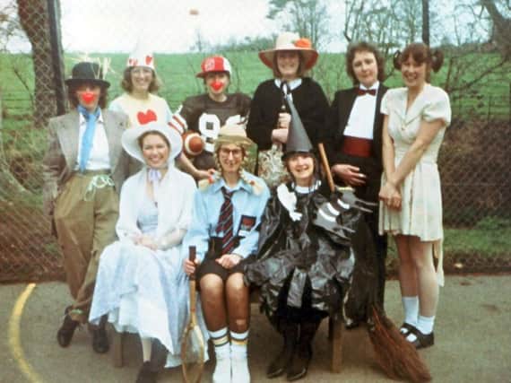 Teachers dressed up for World Book Day at Thakeham First School in 1991