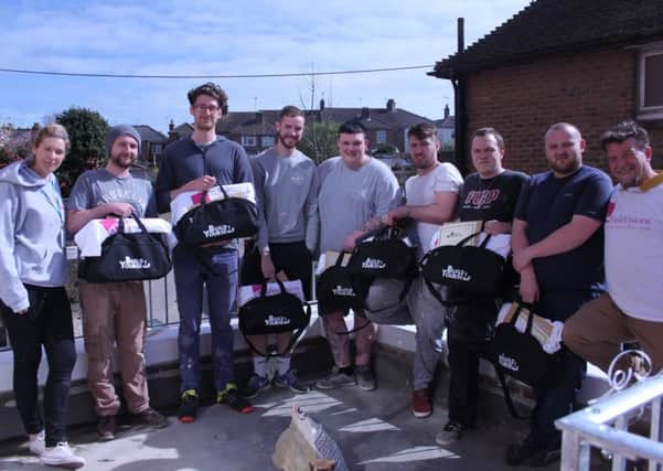 The ten volunteers who completed the Build Yourself community project at the Pelham, Sidley. SUS-171104-142322001