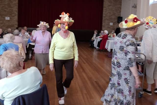 The Easter parade at Lancing and District Pensioners Club
