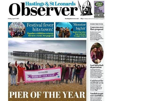 Today's Hastings Observer front page SUS-170704-105112001