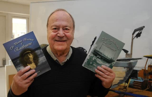 Ted Hide with his two books