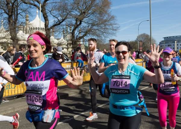 Runners at the Brighton Marathon. Picture: Kevin Meredith