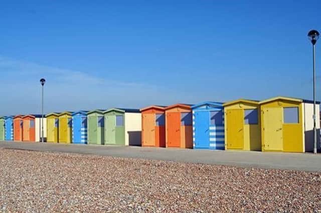 Five beach huts have been put up for sale