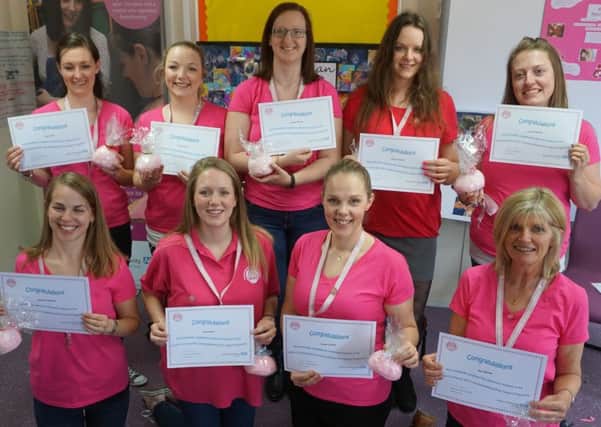 The ten mother's with their certificates. Picture: Sussex Community NHS Foundation Trust